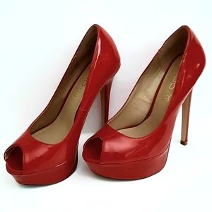 ALDO red  plataform stilletos